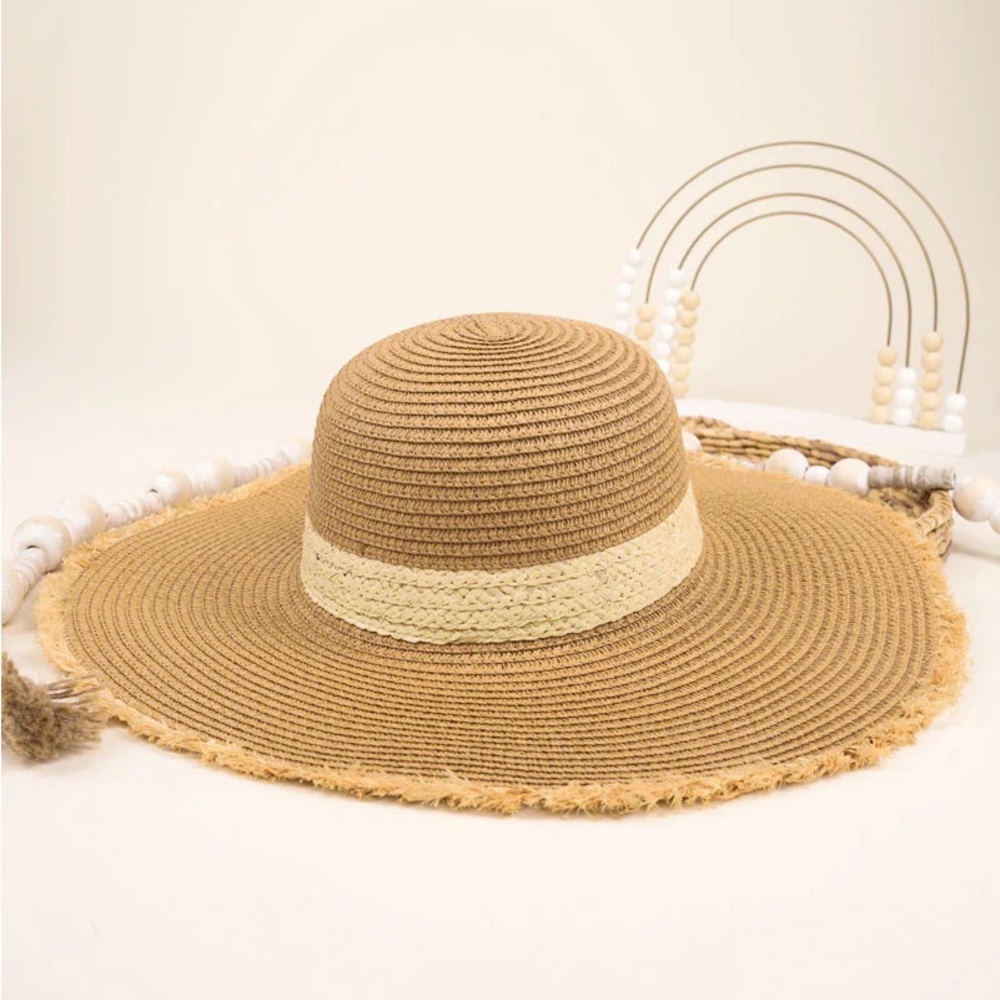 Cancun Cabana Taupe Straw Hat